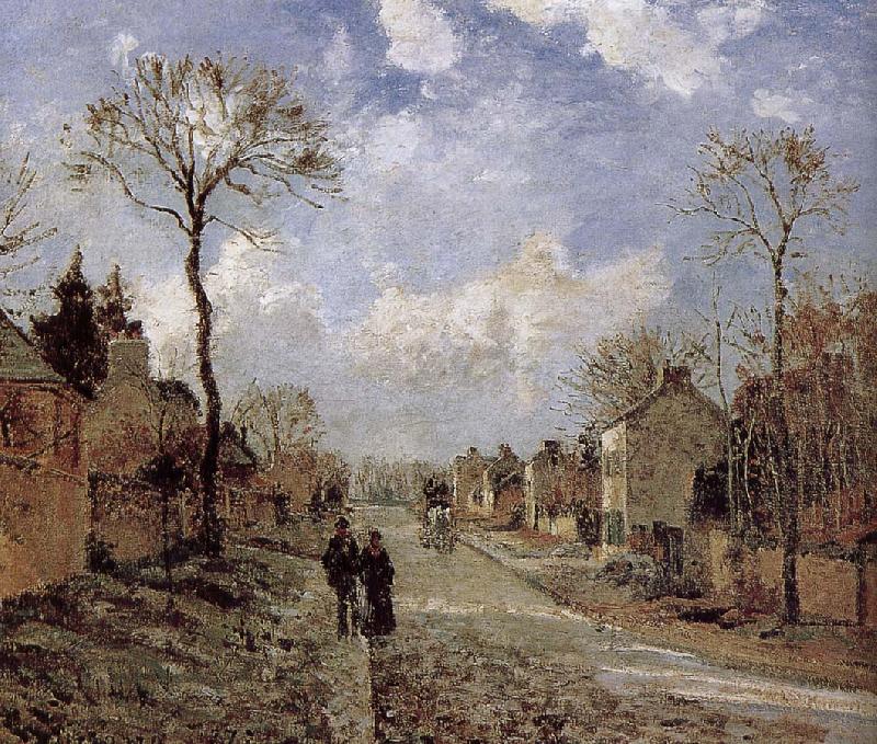Camille Pissarro Road Vehe s peaceful road oil painting picture